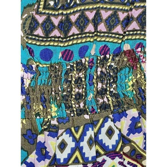 World Market Dress Geometric Aztec Pattern Long Sleeve Size Small/Medium - Picture 2 of 7